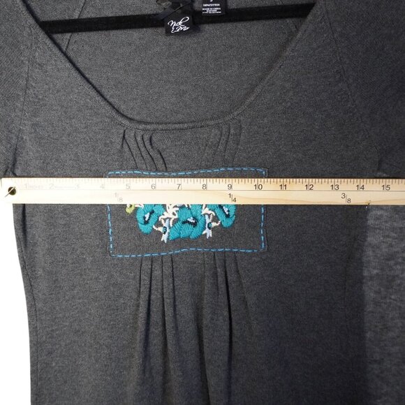 Nick & Mo Floral Embroidered Ruffle Sleeve Mini Dress - Picture 9 of 11